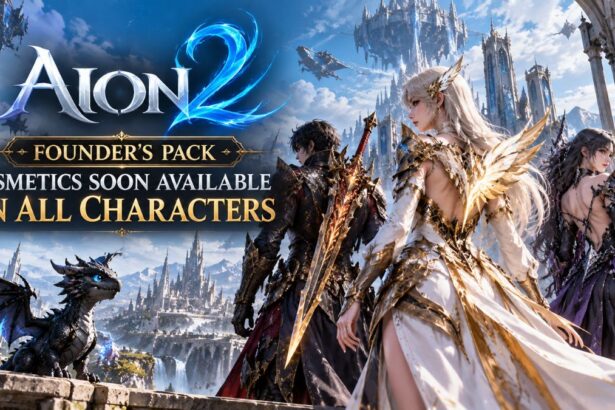 AION 2 Founder's Pack cosmetics coming to all characters